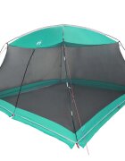 vidaXL Szúnyoghálós sátor 380 x 380 x 225 cm Poliészter és üvegszál