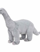 vidaXL szürke álló brachiosaurus plüssjáték XXL