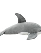 vidaXL szürke delfin plüssjáték
