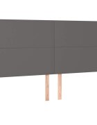 vidaXL szürke műbőr fejtámla 160x5x118/128 cm