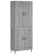 vidaXL szürke sonoma szerelt fa magasszekrény 695 x 34 x 180 cm