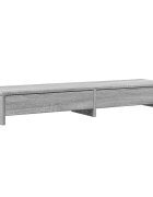 vidaXL szürke sonoma szerelt fa monitorállvány fiókokkal 100x27x15 cm
