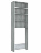 vidaXL szürke sonoma színű mosógépszekrény 64 x 24 x 190 cm