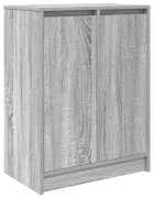 vidaXL szürke sonoma színű szerelt fa cipősszekrény 57x34x76 cm