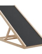 vidaXL szürke tömör fenyőfa kutyarámpa 100 x 40 cm