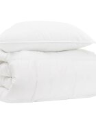 vidaXL Takaró szett 2 db 140 x 200 cm Minden évszak Bambusz Fehér