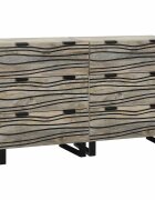 vidaXL Tálalószekrény készlet 2 db Fehér 120 x 33 x 75 cm
