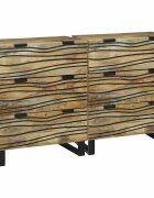 vidaXL Tálalószekrény készlet 2 db Természetes 120 x 33 x 75 cm