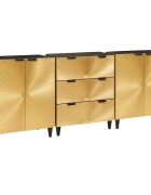 vidaXL Tálalószekrény készlet 3 db 180 x 33 x 75 cm Tömör Mangófát