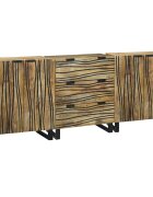 vidaXL Tálalószekrény készlet 3 db Természetes 180 x 33 x 75 cm