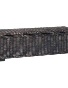 vidaXL Tároló Doboz Fekete 110 x 35 x 35 cm