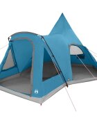 vidaXL Teepee sátor 5 fő számára 5 személyes Kék