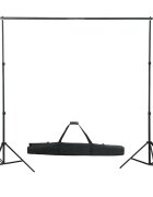 vidaXL teleszkópos háttér állványrendszer 155-300 cm