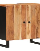 vidaXL tömör akác- és szerelt fa mosdószekrény 62 x 33 x 58 cm