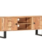 vidaXL tömör akácfa TV-szekrény 118 x 30 x 45 cm