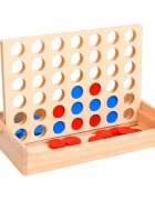 vidaXL tömör fa 4 egy sorban játék 24 x 15 x 4 cm