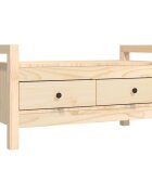 vidaXL tömör fenyőfa előszoba pad 80 x 40 x 43 cm