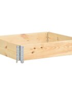 vidaXL tömör fenyőfa raklapmagasító 100 x 100 cm