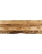 vidaXL tömör nyers mangófa természetes élű asztallap 180 x 40 x 38 cm