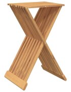 vidaXL tömör tíkfa összecsukható szék 40 x 325 x 70 cm