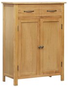 vidaXL tömör tölgyfa cipősszekrény 76 x 37 x 105 cm