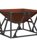 vidaXL Tűzgyújtó tál Rozsdás 50 x 50 x 35 cm Időjárásálló acél