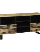 vidaXL TV egységek 100 x 33 x 46 cm Barna Szerelt Fa