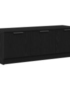vidaXL TV szekrény 102 x 35 x 365 cm Fekete tölgy Szerelt Fa