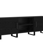 vidaXL TV szekrény 150 x 30 x 50 cm Fekete tölgy Szerelt Fa