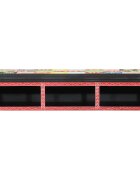 vidaXL TV szekrény Sokszínű 100 x 30 x 22 cm Szerelt fa