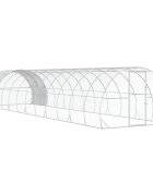 vidaXL Tyúkház Ezüst 1200 x 300 x 200 cm Horganyzott Acél