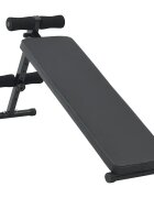 vidaXL Ülőpad Fekete 124 x 335 x 55 cm Porszórt acél