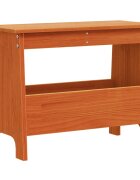 vidaXL viaszbarna tömör fenyőfa előszoba pad 60x28x45 cm
