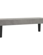 vidaXL világosszürke bársony pad 100 x 30 x 30 cm