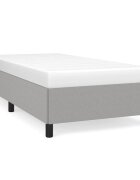vidaXL világosszürke szövet ágykeret matrac nélkül 80x200 cm
