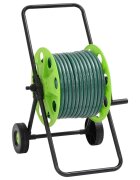 vidaXL zöld tömlőkocsi PVC tömlőszerelvény szettel 075" 30 m