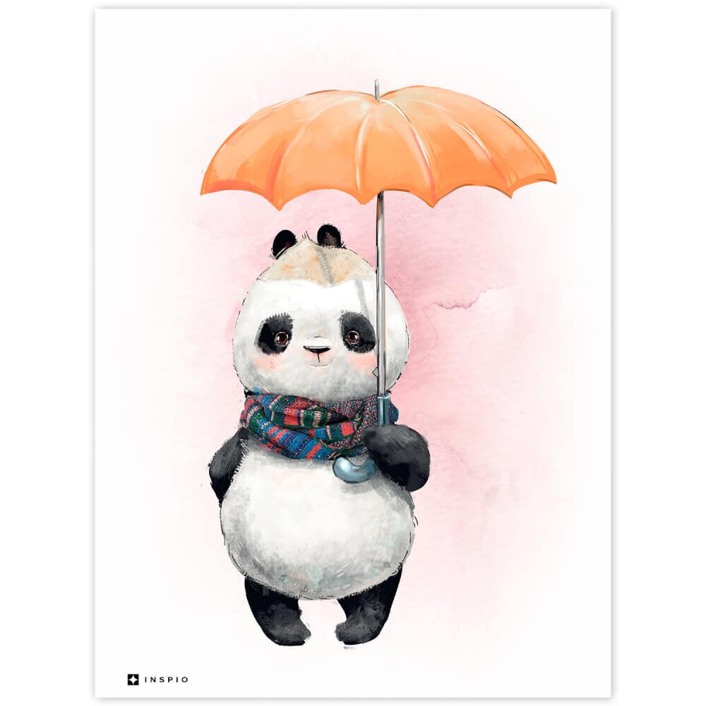 INSPIO Dekorációs tábla gyerekszobába - PANDA