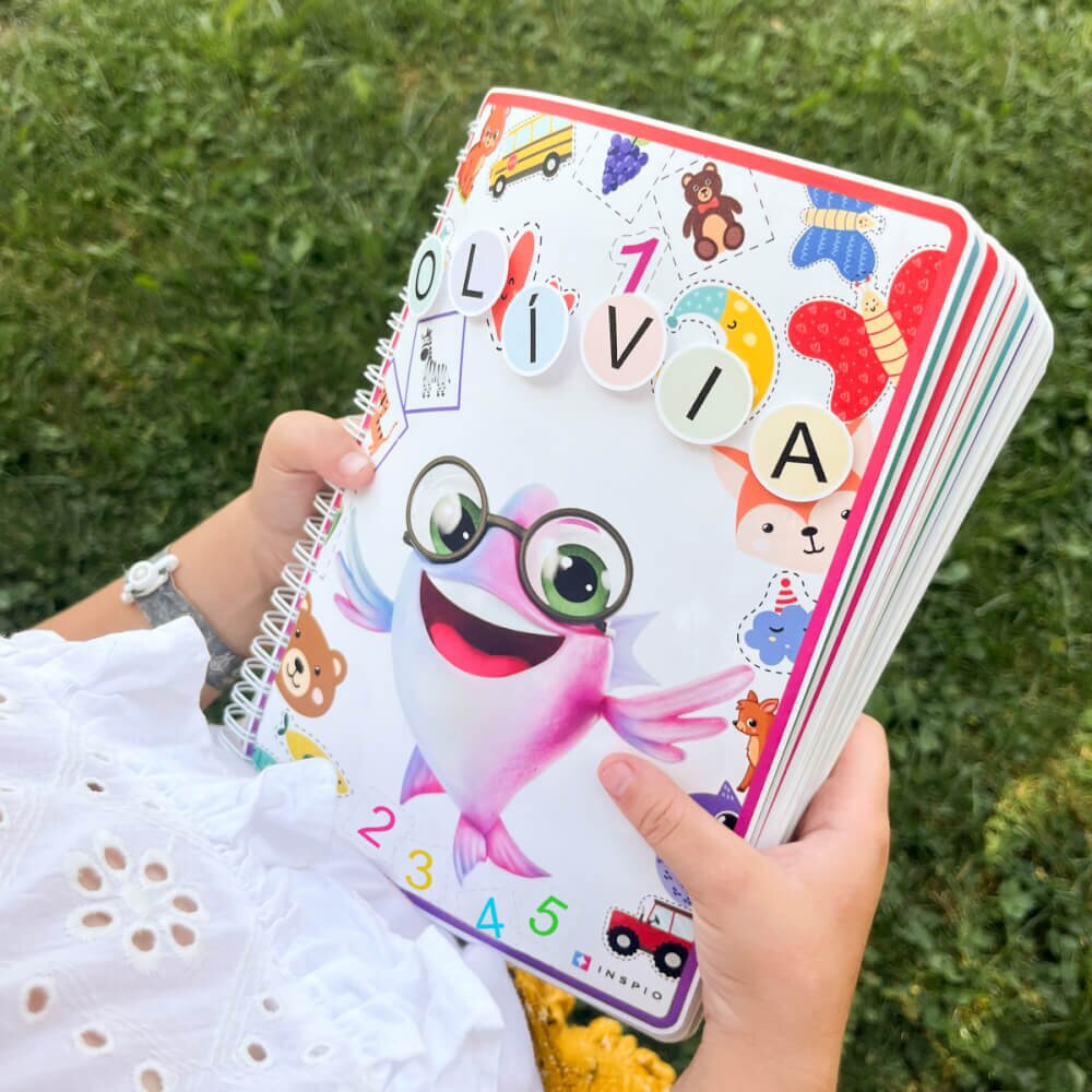 INSPIO Interaktív XXL Montessori könyv gyerekeknek - 233 kiegészítő + 64 oldal