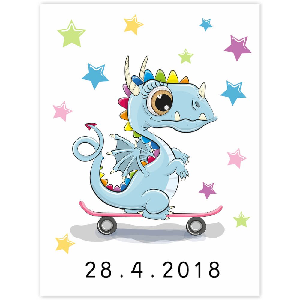 INSPIO Kép dátummal - Sárkány
