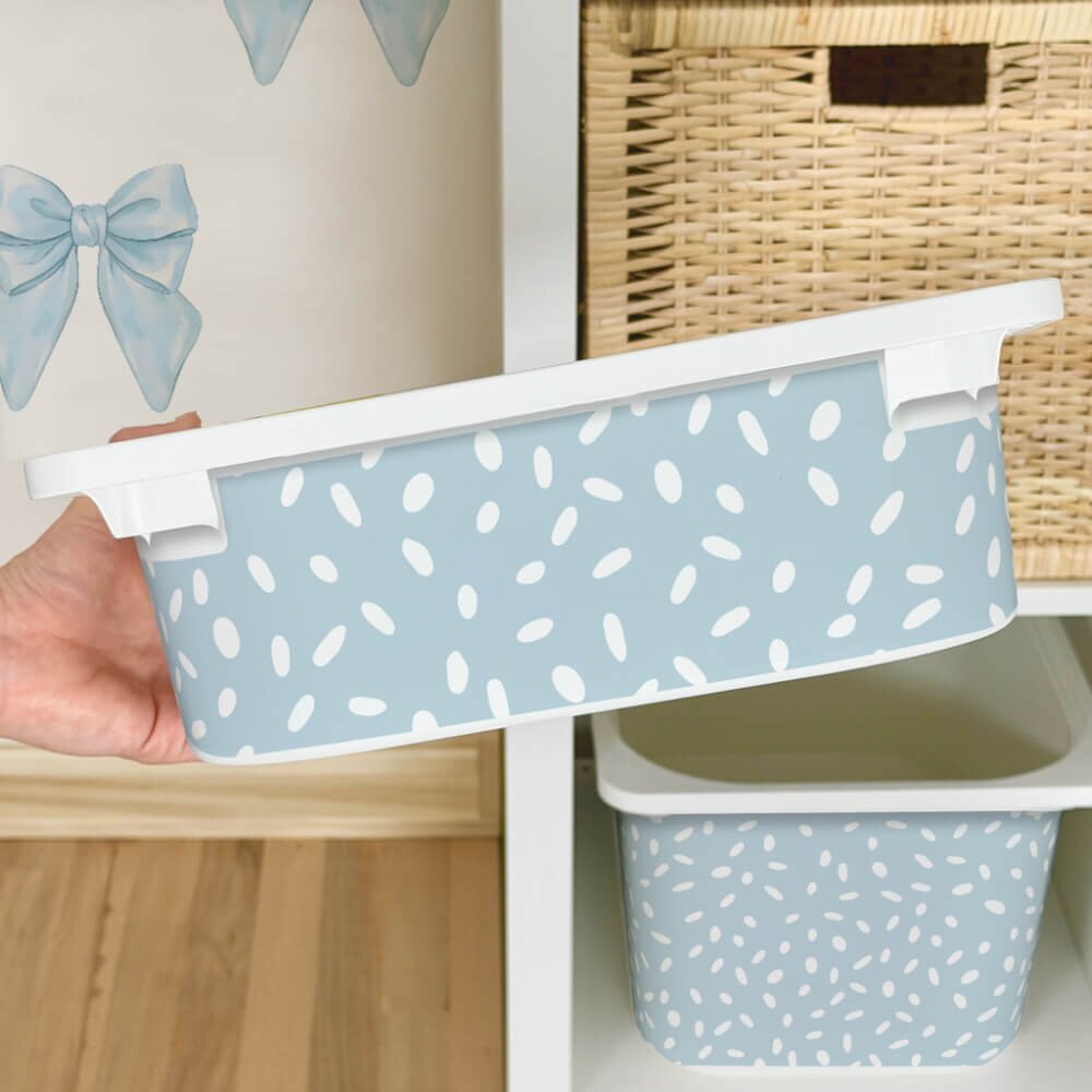 INSPIO Matrica IKEA TROFAST dobozhoz - Világoskék BOHO minta