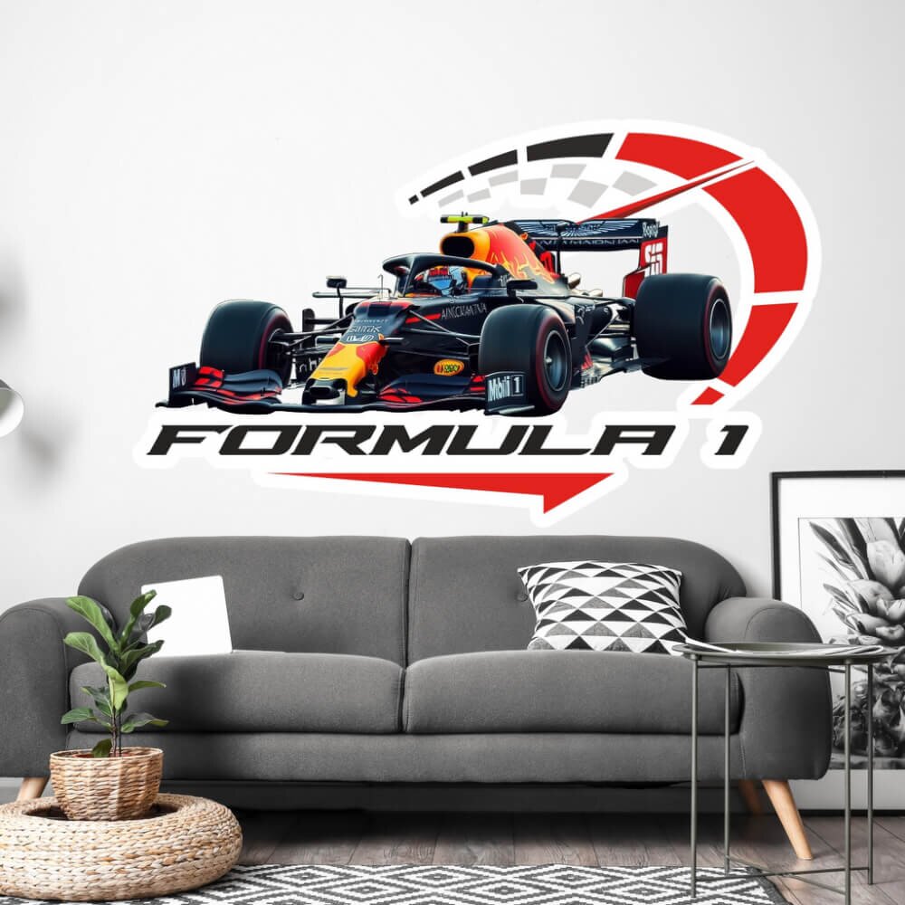 INSPIO Modern falmatrica a kanapé fölött - Formula sebességmérővel