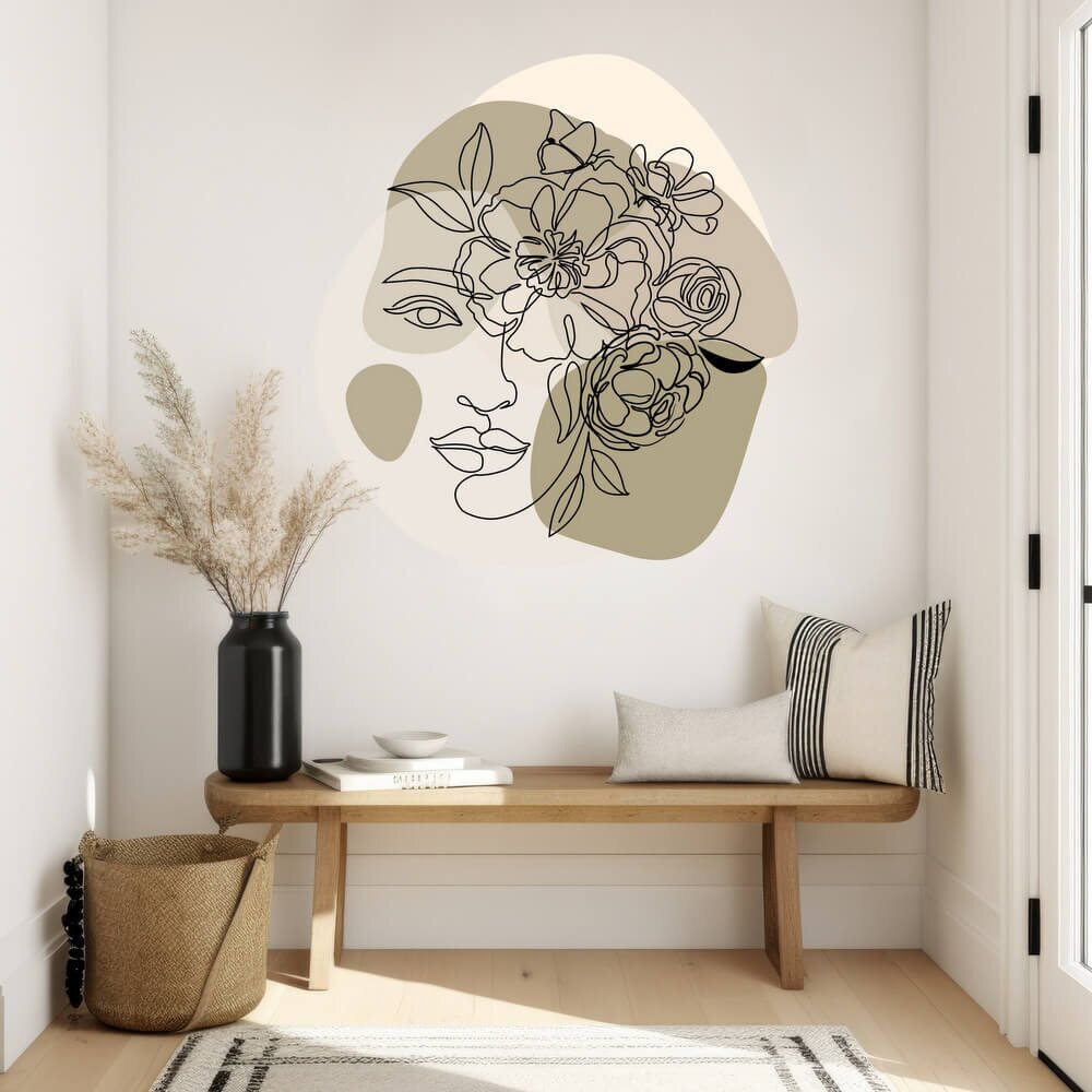 INSPIO Modern falmatrica előszobába - Női arc