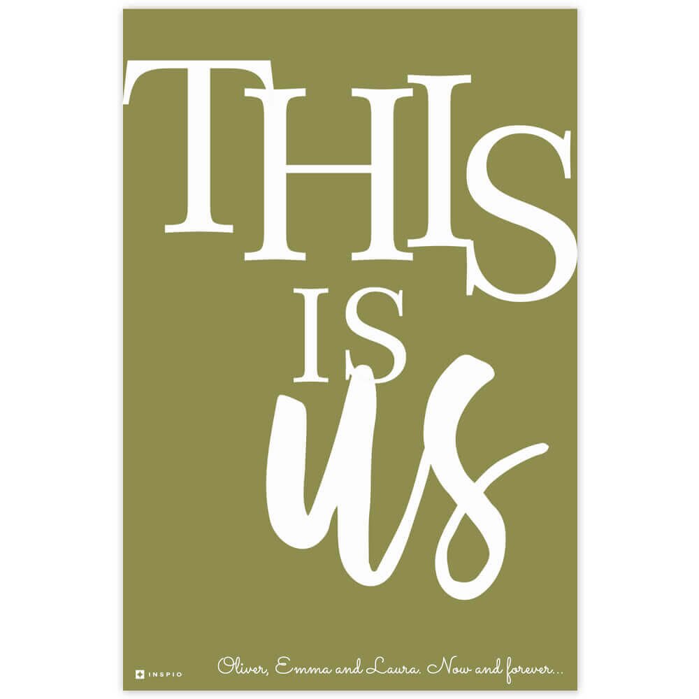 INSPIO Modern képek szöveggel - THIS IS US