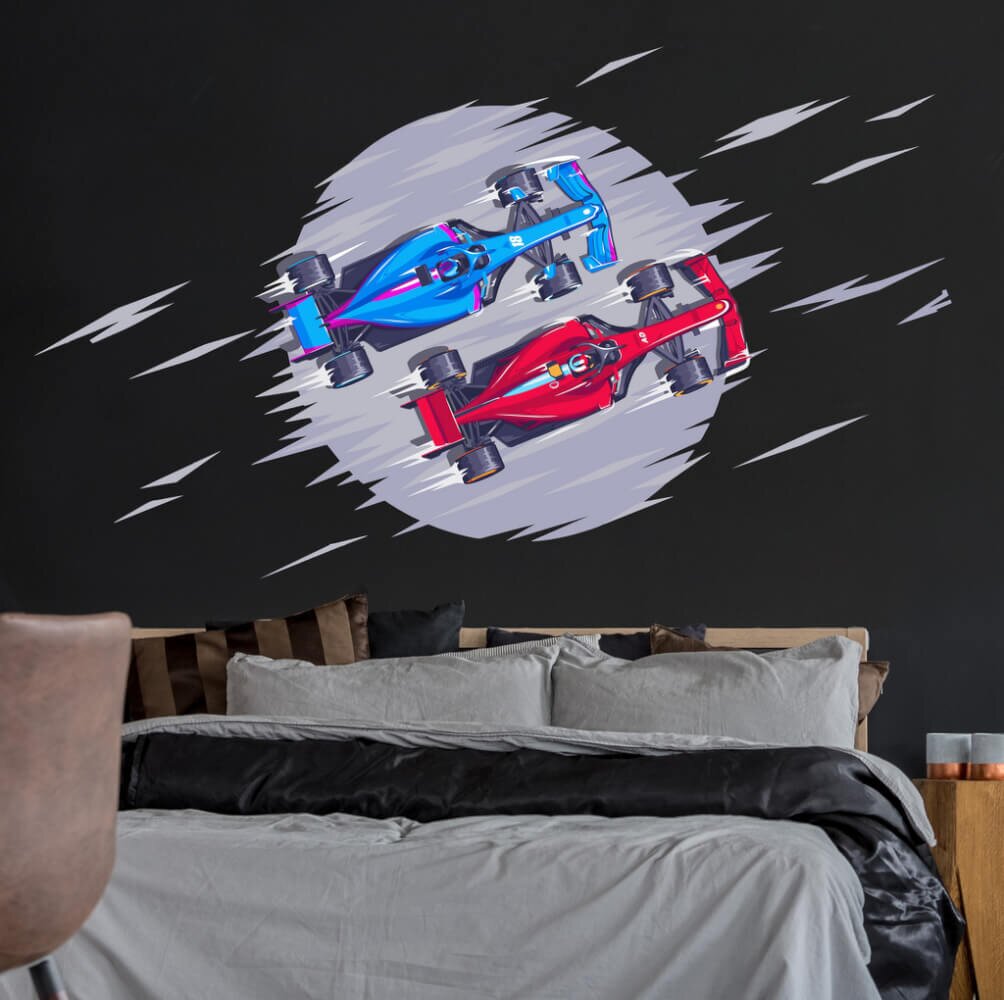 INSPIO Modern matrica egy tinédzser szobájába - Képletek egy körben