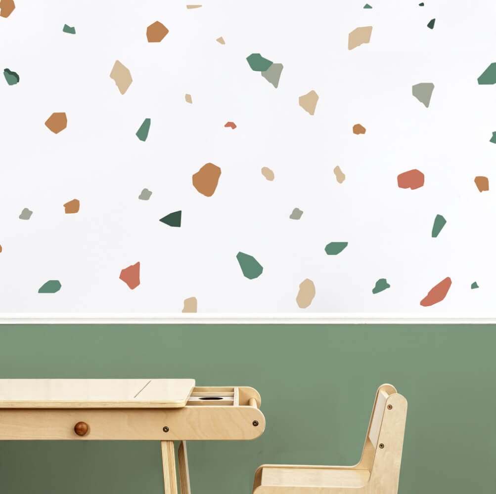 INSPIO Modern matricák gyerekszobába - Terrazzo foltok