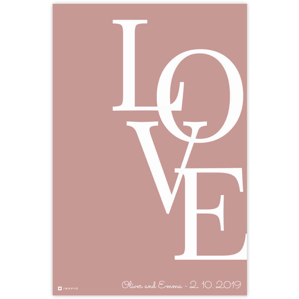 INSPIO Modern stílusos LOVE falikép