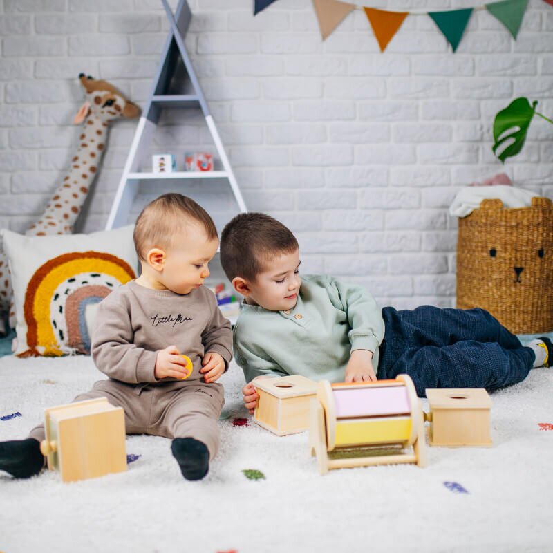 INSPIO Montessori dobozok fiókok gyerekeknek
