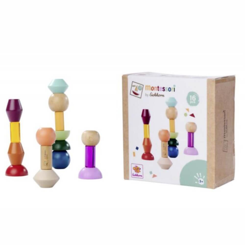 INSPIO Montessori egymásra rakható építőelemek