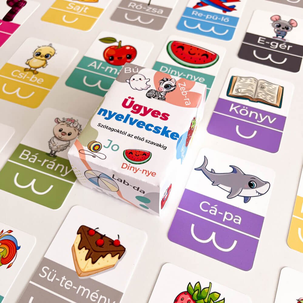 INSPIO Montessori játékok Ügyes nyelvecske - a szótagoktól az első szavakig HU