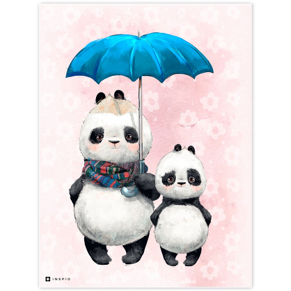 INSPIO Panda macik gyerekszobába - Faliképek